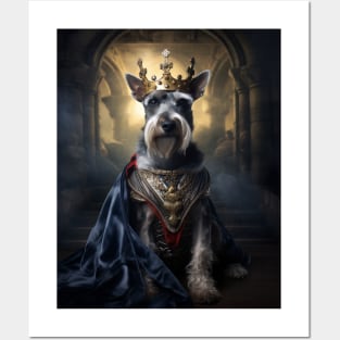 Majestic Miniature Schnauzer - Medieval German King Posters and Art